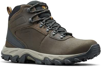 Columbia Men's Newton Ridge Plus 2 WP Mid Waist Waterproof Trekking and Hiking Boots, Cordovan Squash 2024, 42 EU - Image 1