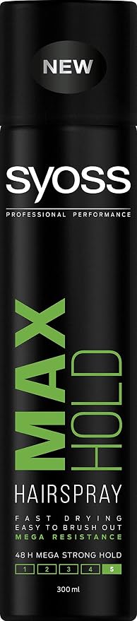 Syoss Max Hold Mega Strong Hair Spray 300ml - Image 1