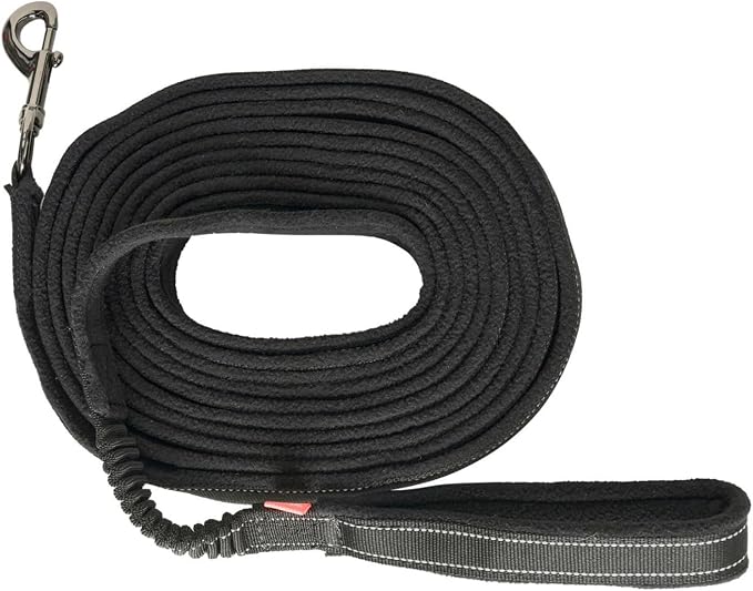 Imperial Riding Longierleine Flexi Black Reflective - Image 1