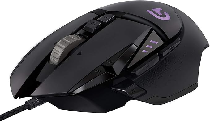 Logitech G502 Proteus Spectrum Customizable RGB Gaming Mouse with 11 Programmable Buttons, 200-12,000 dpi - Black - Packaging Est Europe - Image 1
