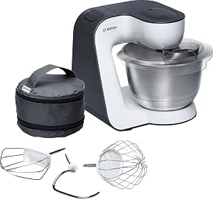 Bosch, Pastry Processor, 900 Watt Motor, 3D Homogeneous Mixing, 7 Speed, Pastry Accessories, Compact, White/Grey, MUM54A00          [Energy Class A] - Image 1