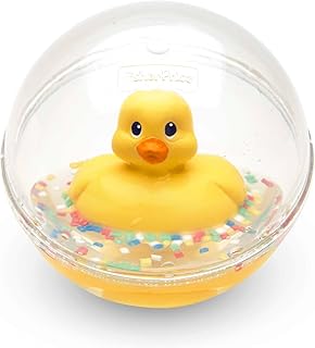 Balle d'Eau Canard Jouet pour le Bain, pour Nouveau-Né Ou Bébé, Remplie de Petites Perles Colorées, 6 Mois et Plus, Jaune, 75676 - Image 1