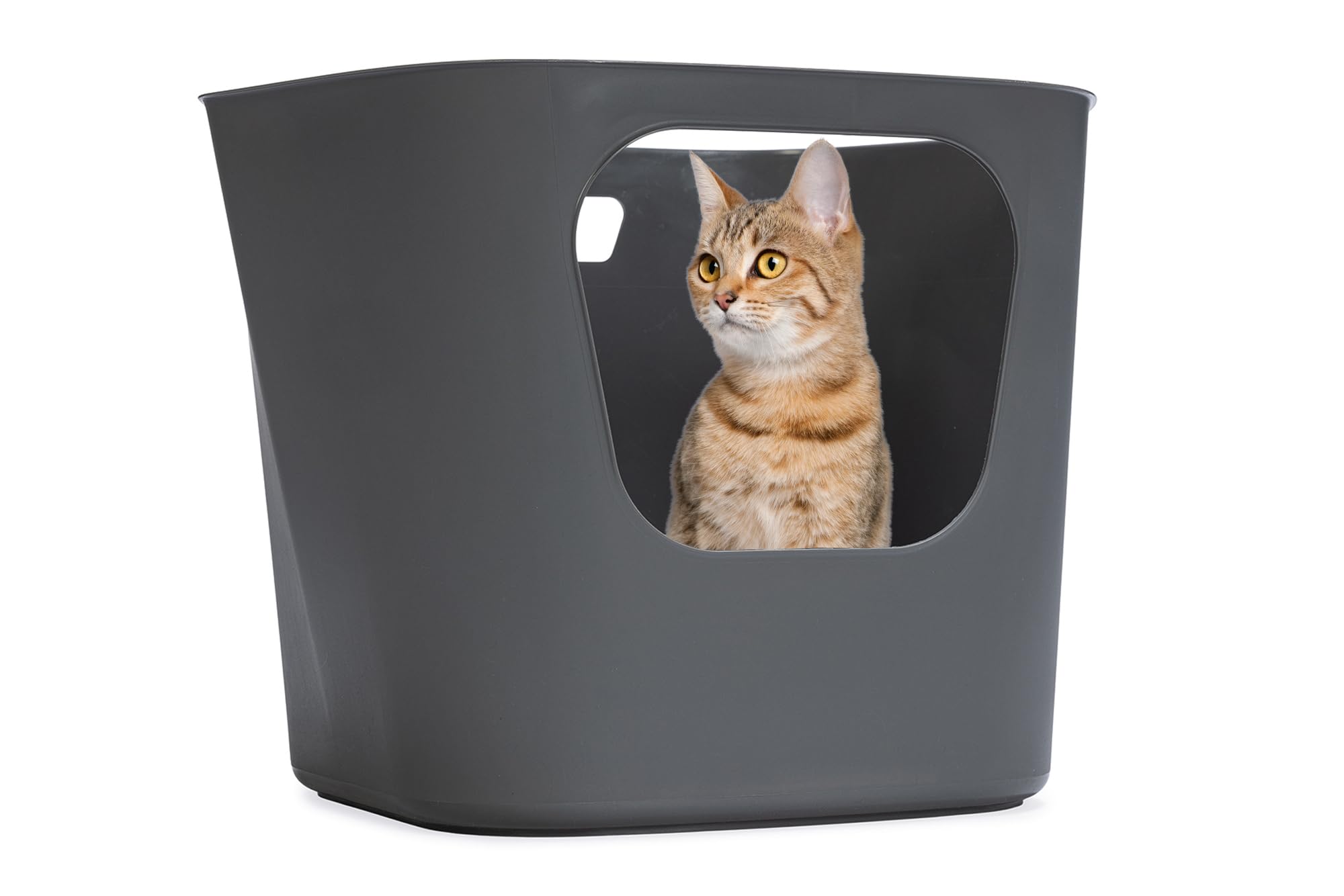 Karlie 522869 Lotus Eco Litter Tray, L 54.4 x W 43.9 x H 40.5 cm, Grey - Image 1