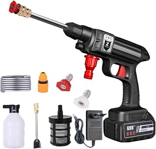 Cordless High Pressure Gun for Makita Battery 18V, 30 Bar Mobile Pressure Washer with 30000mAh Battery, 6-in-1 Nozzle, High Pressure Washer for Cars Home Garden (30000mAh) - Image 1