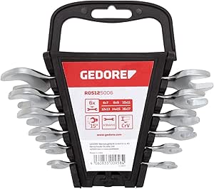 GEDORE red 12-Piece Combination Spanner Set 6-32mm Metric Short Spanner Set R05125012 - Image 1