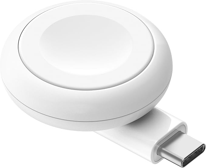 Belkin BoostCharge Portable USB-C Charger for Apple Watch, MFi Certification, for Apple Watch Series 11, 10, 9, 8, 7, Ultra, Compatible with MacBook, iPhone 17, Air, 16, 15 - White - Image 1
