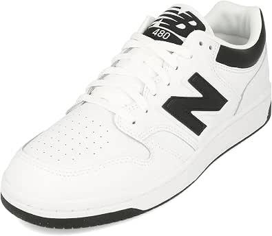 New Balance Mixed 480 Sneaker, White Black, 44 EU - Image 1