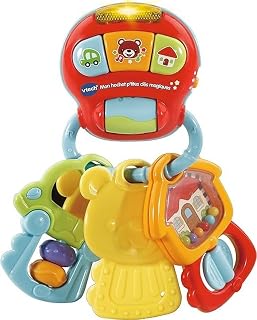 VTech - Mon Hochet P'tites Clés Magiques, Hochet Bébé Porte-Clefs Interactif, Éveil Musical, Jouet de Dentition, Cadeau de Naissance Bébé Dès 3 Mois - Contenu en Français - Image 1