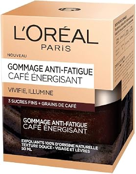 L'Oréal Paris Energising Coffee Anti-Fatigue Scrub - 50 ml Jar - Image 1