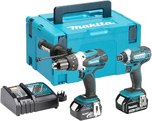 MAKITA DLX2145TJ 2 x 5.0 Ah 18V LXT Tool Combopack (DHP458 + DTD152) - Image 1