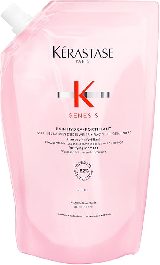 KÉRASTASE Genesis - Bain Hydra-Fortifiant - Shampoing Fortifiant Anti-Chute - Purifie & Renforce - Aminexil - Edelweiss & Racine de Gingembre - Cheveux Fins & Fragiles Sujets À La Chute - Image 1