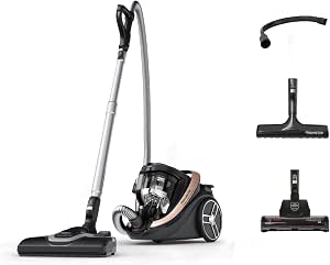 ROWENTA Silence Force Cyclonic Effitech RO7954EA Bagless Vacuum Cleaner, Please Refer to Product Building Sheet, Black/Rose Gold, 500 W, 2.5 Liter, 59 Decibel - Image 1