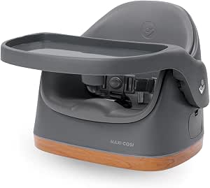 Maxi-Cosi Jay 2-in-1 Children's Booster Seat, 6 Months - 3 Years, 9-15 kg, Portable Baby Chair Booster Seat, Adjustable Table, Easy to Clean, Compact Design, Spacy, Elegance Graphite - Image 1