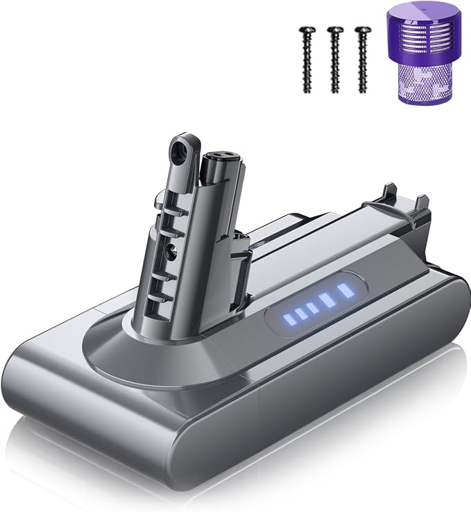 Battery for Dyson V10, Powtree Replacement for Dyson Battery V10 SV12 Compatible with V10 Absolute Animal Motorhead Cyclone Series Total Clean 206340 969352-02 Vacuum Cleaner - Image 1