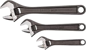 Bahco ADJUST 3 Wide Handle Adjustable Wrench Set of 3 - Image 1