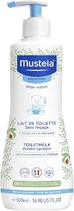 Mustela Organic Perseose Avocado Lotion for Face, Body, Change, Baby, Child, Family - Cleanses without rinsing, 98% ingredients of natural origin (500 ml) - Image 1