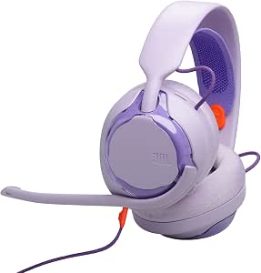JBL Quantum 250 Wired Gaming Headphones, JBL Quantum Space Sound, Noise Cancelling Mic, 3.5mm Cable, Replaceable Parts, Compatible with Apple, PC, Xbox, PlayStation, Nintendo Switch, Purple - Image 1