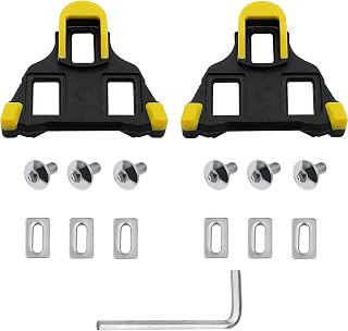 2 x Bicycle Cleats, Road Bike Pedal Plates, 6° Cleats, Bicycle Pedal for Shimano Cleats, Compatible with Shimano SPD, Bicycle Pedal Chims - Image 1