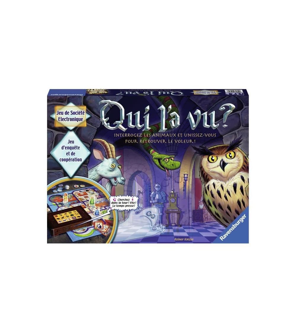 Ravensburger - Who saw it? - Board game with electronics - Cooperative investigation game - Family puzzle game - 2 to 4 players from 6 years old - Mixed - 21439 - French version - Image 1