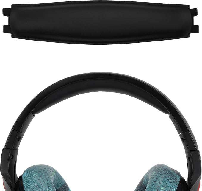 Geekria Bandeau en cuir protéiné compatible avec les casques HyperX Cloud Flight/Flight S, pièce de rechange (noir) - Image 1