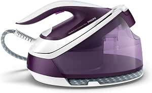 Philips PerfectCare Compact Plus Steam Generator - 2400W, 450 G, 6.5 Bar Pressure, OptimalTEMP Technology, 1.5 L Tank, Purple/White (GC7933/30) - Image 1
