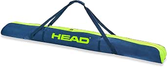 HEAD Single Ski Bag (Navy/Yellow), Navy/Yellow, Ski bag - Image 1