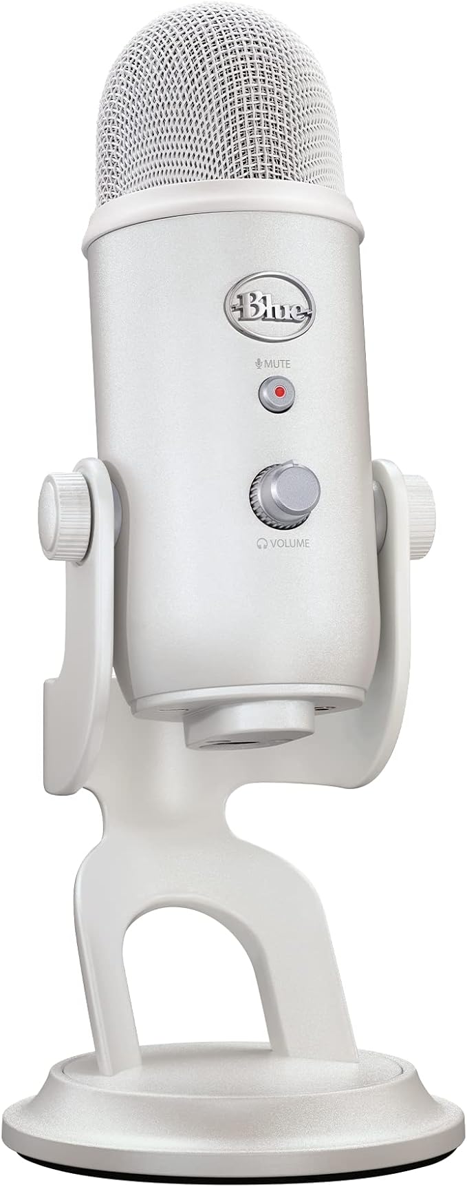 Logitech for Creators Blue Yeti Premium USB Gaming Mic for Streaming on PC & Mac, Special Edition, Blue VOICE Effects, Exclusive Streamlabs Themes, 4 Pickup Patterns, Plug & Play - White - Image 1