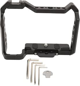 Full Camera Cage for Nikon Z50, Aluminum Alloy Camera Cage Kit, Video Platform with 1/4 3/8 Inch Hole, Cold Shoe Port - Image 1