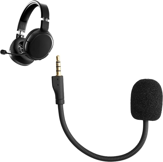 kwmobile Microphone de remplacement compatible avec Steelseries Arctis 1 - Micro de rechange pour casque audio casque gaming - noir - Image 1
