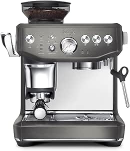 Sage - The Barista Express Impress - Coffee Machine with Manual Milk Frother & Integrated Grinder - DoSage Smart, 25 Grind Settings - Stainless Steel Black - Image 1