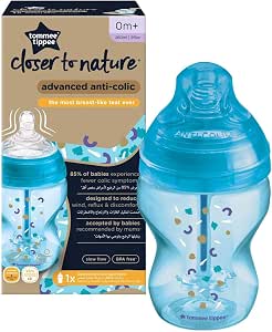 Tommee Tippee Advanced Anti-Colic Bottle, 260 ml, Pippo the Panda Blue - Image 1
