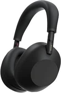 Sony WH-1000XM6 Wireless Bluetooth Headphones with Noise Reduction Black, Unique Hi-Res Sound, Comfortable, Foldable Design, Durable Case, 30 Hours Battery Life, iOS & Android – Black - Image 1