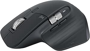 Logitech MX Master 3S - Powerful Wireless Mouse with Ultra-Fast Scrolling, Ergonomic, 8K PPP, Compatible with Glass Surfaces, Discrete Clicks, Bluetooth, Windows, Linux, Chrome Graphite - Image 1