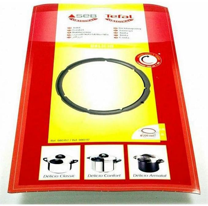 Seb SEB980157 Auto Cooker Gasket for SEB Delicio Pressure Cooker Stainless Steel 4.5/6 L - Image 1