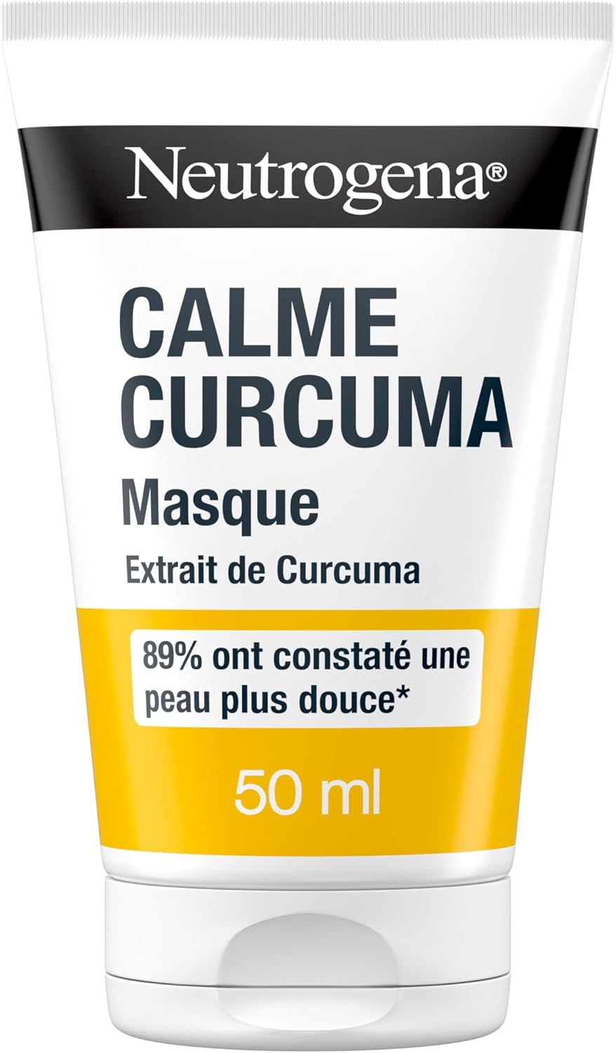 Neutrogena – Masque Calme Curcuma (tube de 50 ml) – Masque pour le visage à l'extrait de curcuma – 89% ont constaté une peau plus douce* - Image 1