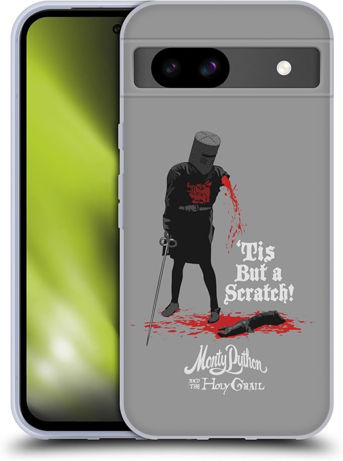 Head Case Designs sous Licence Officielle Monty Python Ce n'est qu'une égratignure Art Clé Coque en Gel [Protection de Qualité Militaire] Compatible avec Google Pixel 8a Et Compatible avec MagSafe - Image 1