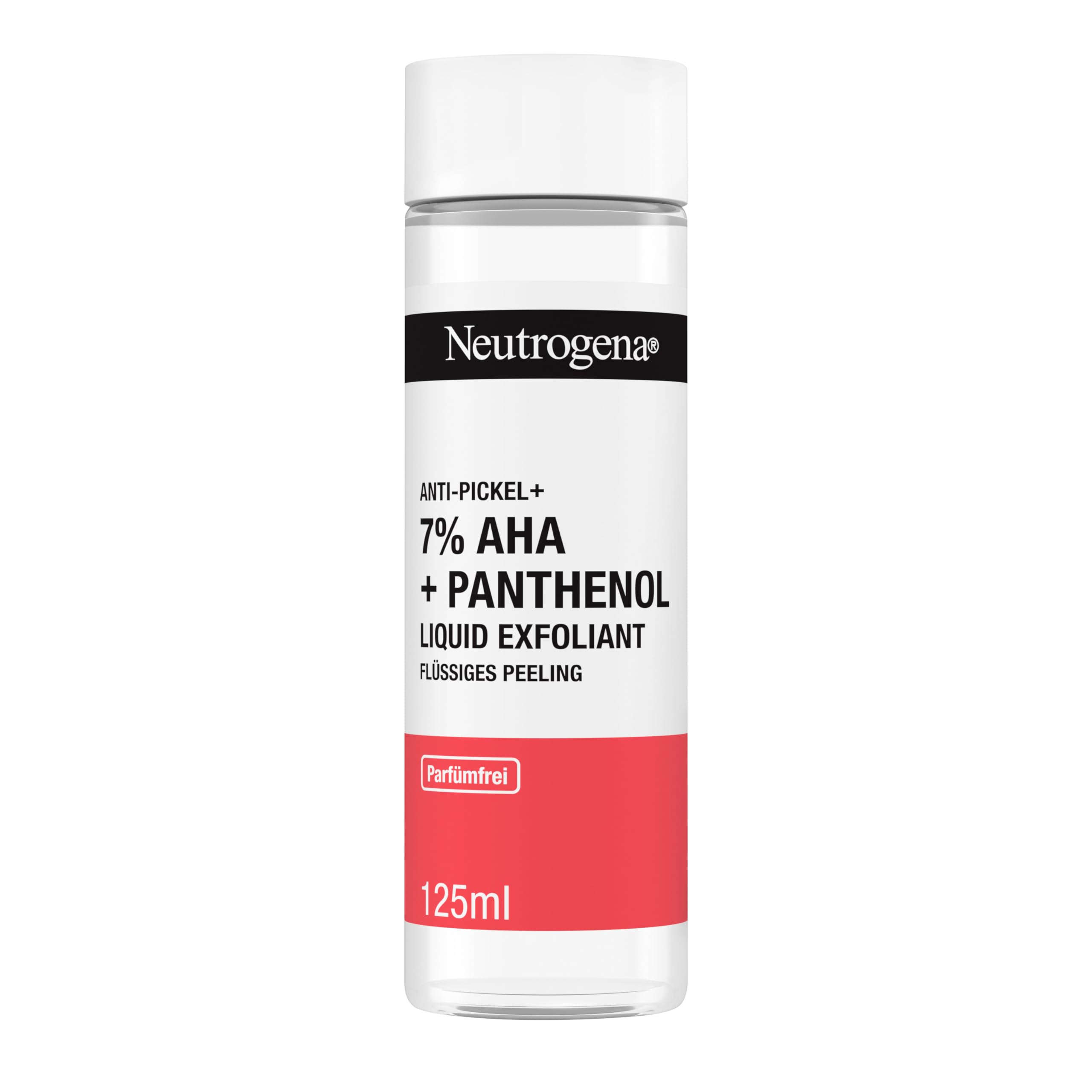 Neutrogena Anti-pimple Face Care + Liquid Exfoliating Liquid with 7% AHA + Panthenol 125 ml gently removes dead skin cells and excess sebum - Image 1
