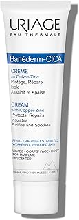 Uriage Bariederm-Cica Crème Réparatrice multi-usages (petites coupures, brûlures, cicatrices) au CUIVRE-ZINC & D-PANTHENOL I Stimule la réparation de la peau I Pour toute la famille I Non parfumée - Image 1