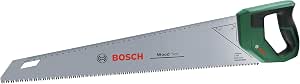 Bosch Hand saw 500 mm (SK5 steel saw blade for fast cuts in wood; 7 TPI; Induction hardened teeth; 45°/90° marking guide; 40 cm metric scale; Ergonomic softgrip) - Image 1