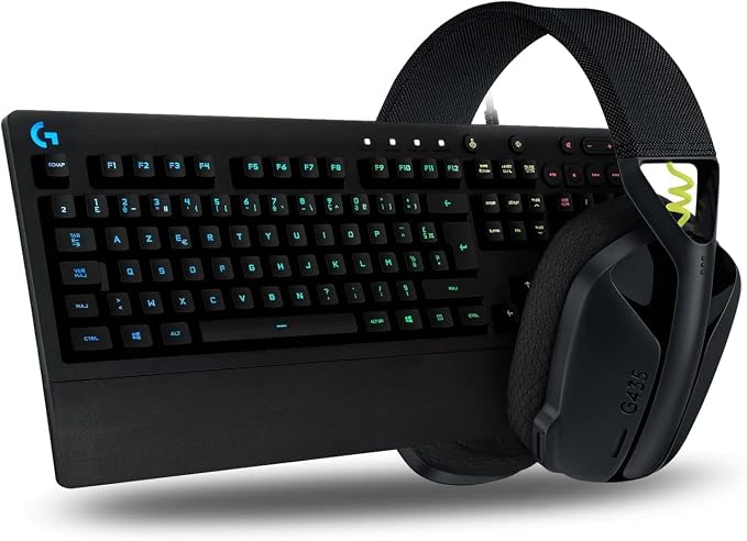 Logitech G 213 Prodigy Gaming Keyboard + Logitech G435 Lightspeed and Bluetooth Wireless Gaming Headset - Image 1