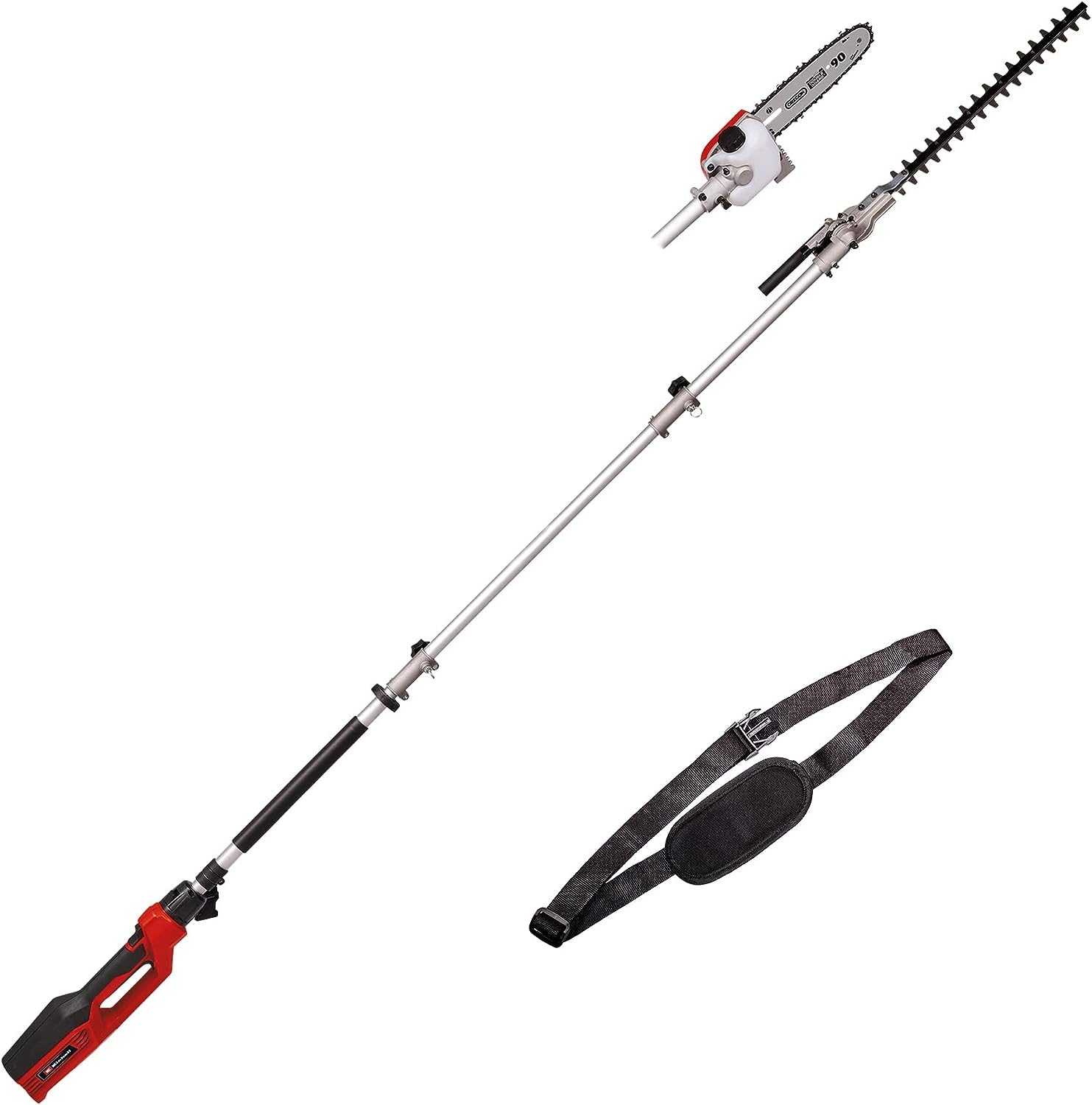 Einhell Telescopic hedge trimmer GC-HC 90/2046 T (900 W, cutting length 41.2 cm for the hedge trimmer and 18 cm for the pruner, handle extends up to 2.6 m) - Image 1