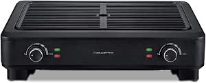 Rowenta KG900812, Grill, 70% less smoke, less odors, 2 independent cooking zones, 2000 W, Black - Image 1