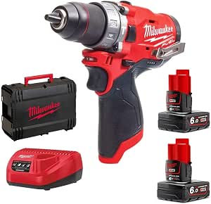 Milwaukee - M12™ FUEL 12 V Li-Ion 6.0 Ah 44 Nm 2-speed impact drill with case - M12 FPD-602X - Image 1