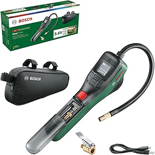 Bicycle Pump/Air Pump/EasyPump Electric Mini Compressor (Battery 3.0Ah; 3.6V; Stop Function; 150 PSI; 10.3 Bar; LED; USB-C; 3 Adapters; Quick Connect Plug; Bicycle Bag) - Image 1