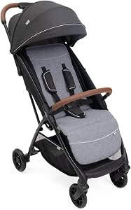 Chicco Glee Pushchair Lightweight Practical Lightweight Auto Close Comfortable Wide Seat High Quality Wheels Adjustable Backrest Sun Canopy Up to 22kg Grey - Image 1
