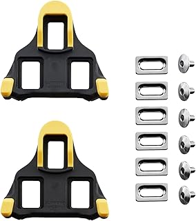 Shimano SM-SH11 Road SPD-SL Crampons à pédale – Flotteur 6 degrés – Jaune/Noir - Image 1