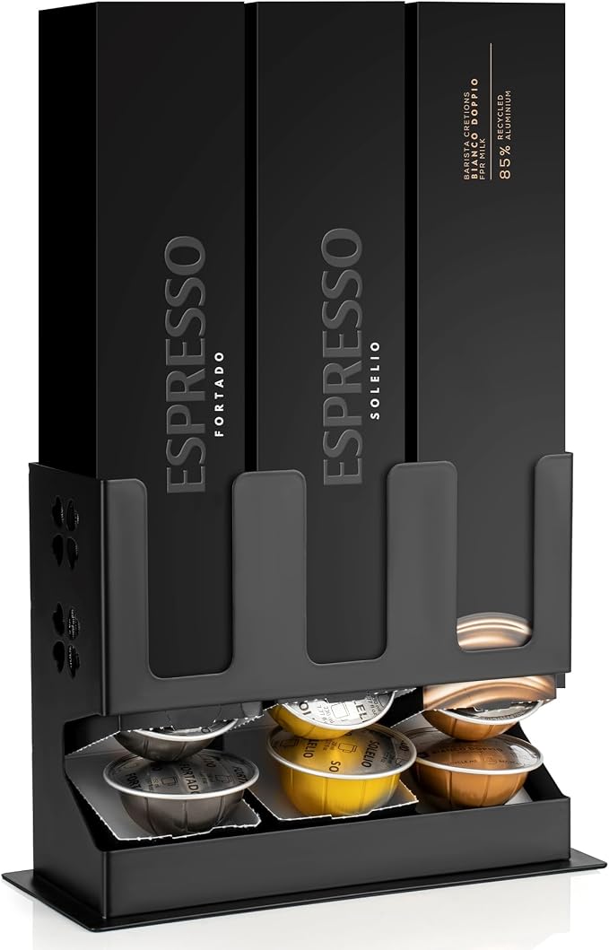 RECAPS Capsule Dispenser Compatible with Vertuoline - Coffee Capsule Holder Compatible with Nespresso Vertuoline (Coffee pods with sleeve box are excluded) - Image 1