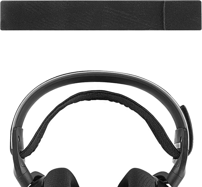 Geekria Flexible Fabric Replacement Headband Compatible with SteelSeries Arctis 7, Arctis 9X, Arctis Pro Helmet Headband, Replacement Repair Part (Black) - Image 1