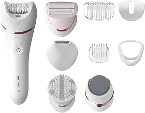 Philips Set beauté Series 9000, Pour tout le corps, Solution tout-en-un, Soin de la peau et épilation, + 12 accessoires (Modèle BRE740/90) - Image 1