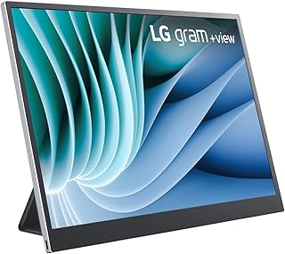 Electronics Gram +View 16MR70 Laptop Screen 16 Inch IPS Panel QHD+ Resolution (2560 x 1600) Format 16:10, 60Hz, DCI-P3 99%, USB-C (45W) DP Alt Mode, Protective Case/Stand Included, 670 g - Image 1